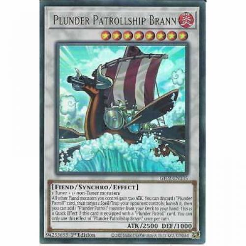 Plunder Patrollship Brann GFP2-EN135 1st Edition Ultra Rare :YuGiOh Trading Card