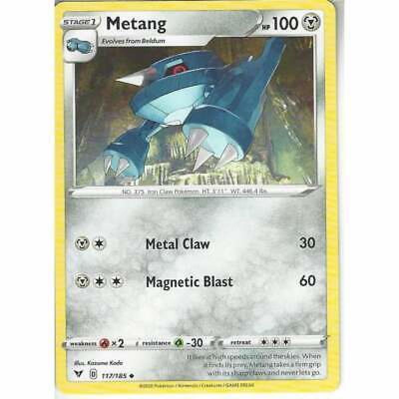 117/185 Metang | Uncommon Card | Pokemon TCG Sword & Shield 4 Vivid Voltage