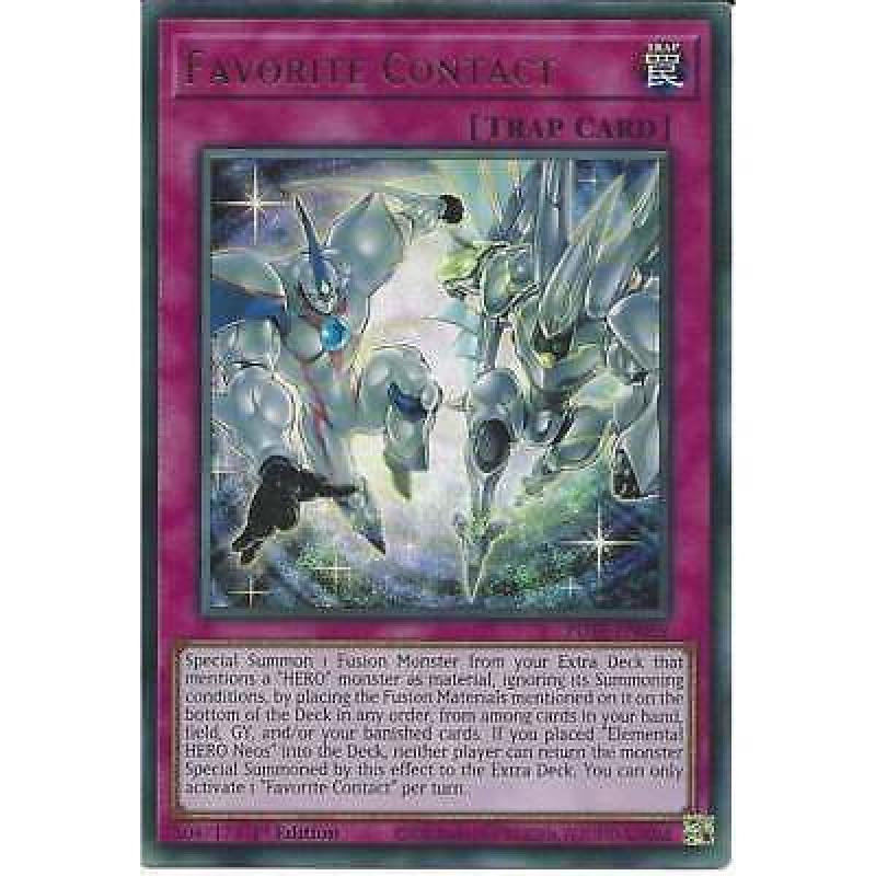 Favorite Contact POTE-EN069 1st Edition Ultra Rare :YuGiOh Trading Card TCG Trap