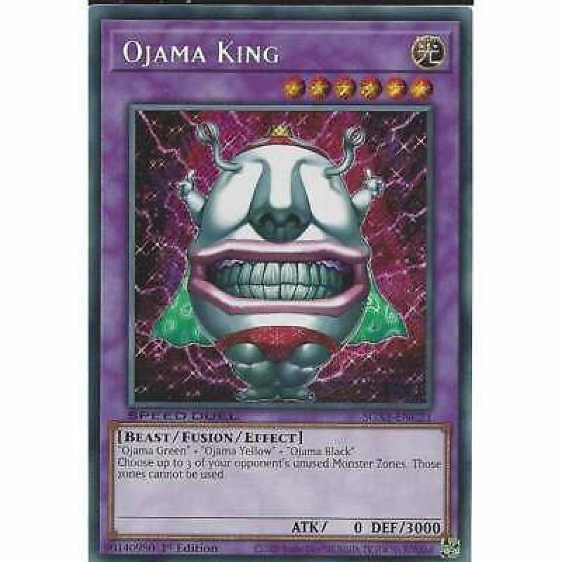 Ojama King SGX1-ENC21 1st Edition Secret Rare : YuGiOh Trading Card Speed Duel