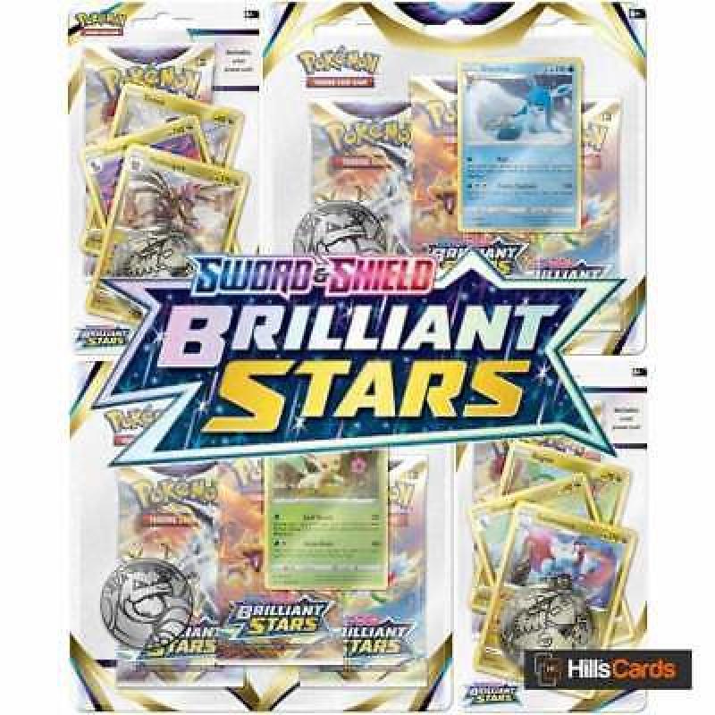 Pokemon Brilliant Stars Blisters :Choose Design: New & Sealed TCG Booster Packs