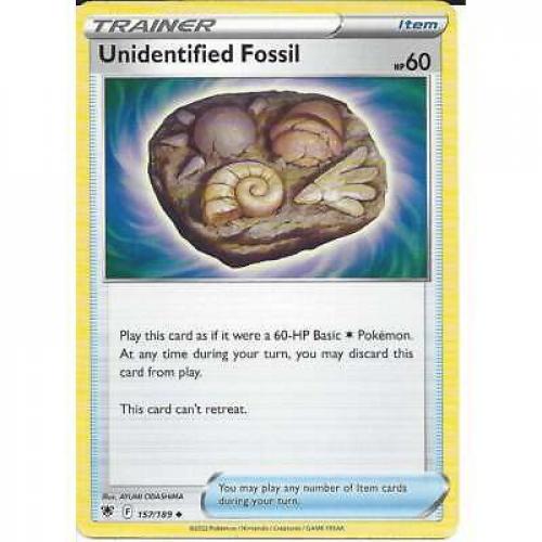 157/189 Unidentified Fossil : Pokemon TCG Astral Radiance Uncommon Card