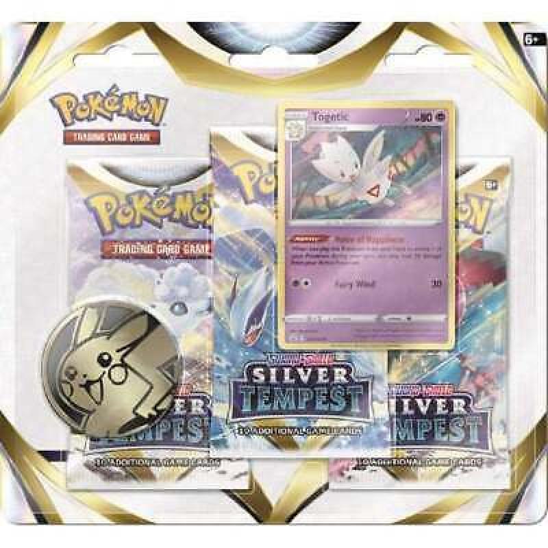 Pokemon Silver Tempest 3-Pack Blister Bundle : One of Each Design :Trading Cards