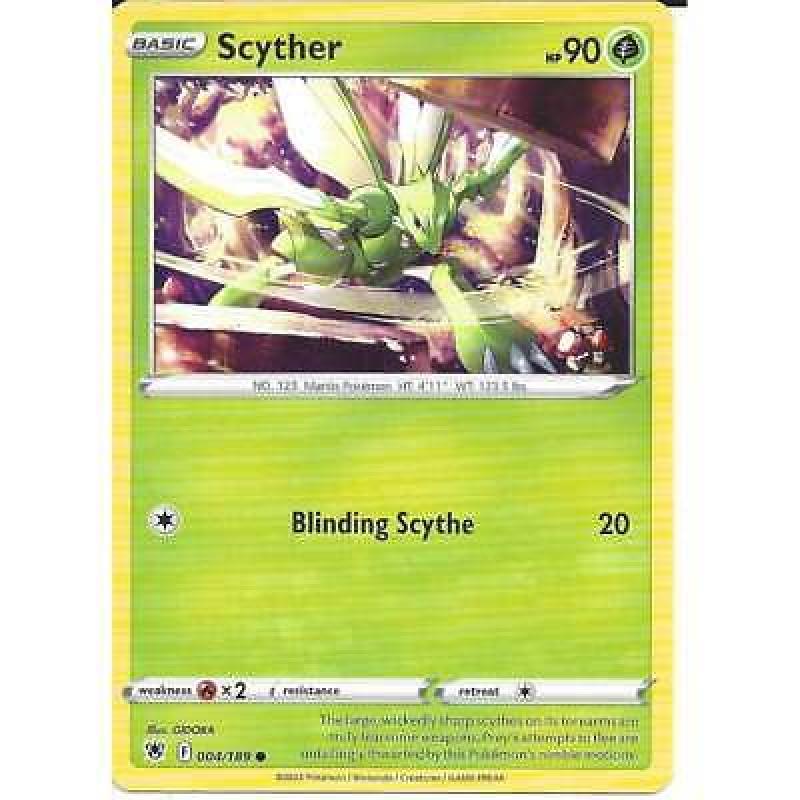 004/189 Scyther Pokemon TCG Astral Radiance Common Card