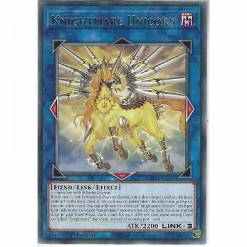 GEIM-EN050 Knightmare Unicorn | 1st Edition Rare Card YuGiOh Genesis Impact TCG