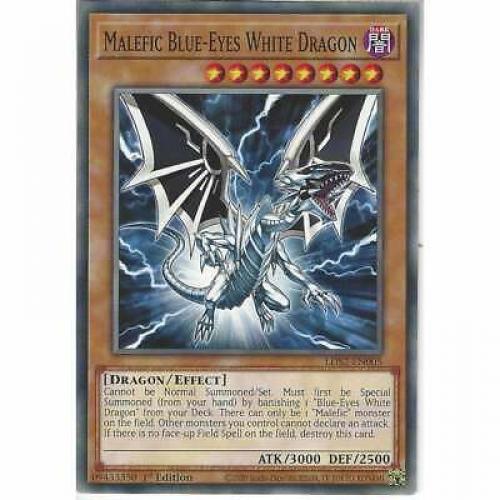 LDS2-EN005 Malefic Blue-Eyes White Dragon 1st Edition Common YuGiOh Trading Card