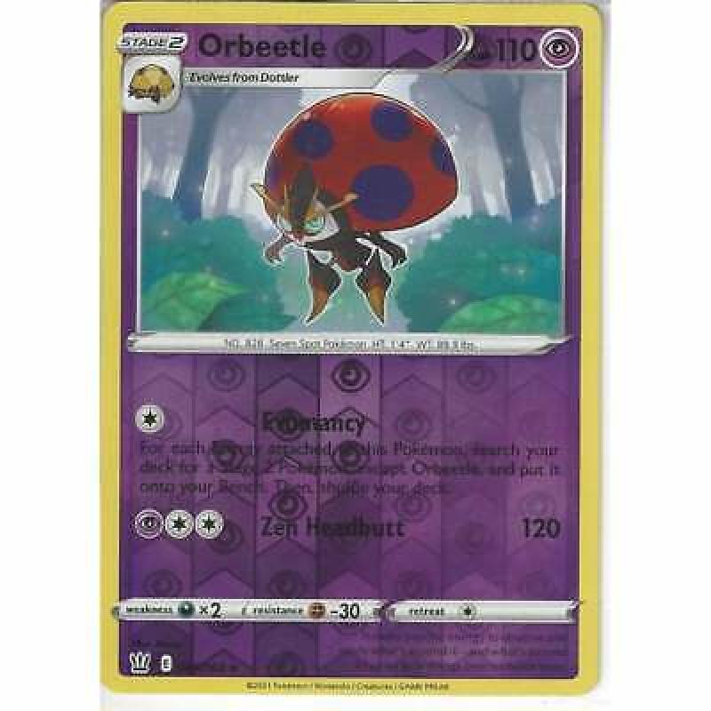 065/163 Orbeetle | Reverse Holo Rare | Pokemon Trading Card Battle Styles TCG