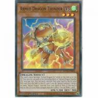 BLVO-EN004 Armed Dragon Thunder LV3 | 1st Edition Super Rare YuGiOh Trading Card