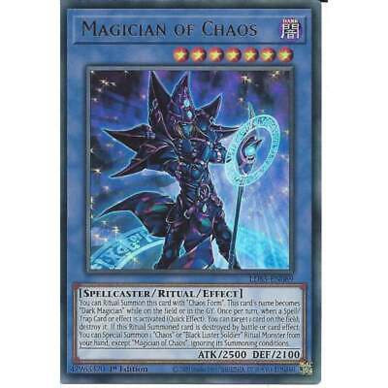 Magician of Chaos LDS3-EN089 1st Edition Blue Ultra Rare YuGiOh Trading Card TCG