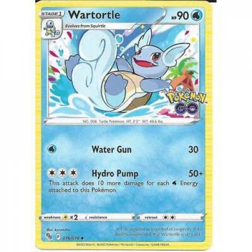 016/078 Wartortle : Uncommon Card : Pokemon GO Trading Card Game TCG SWSH10.5