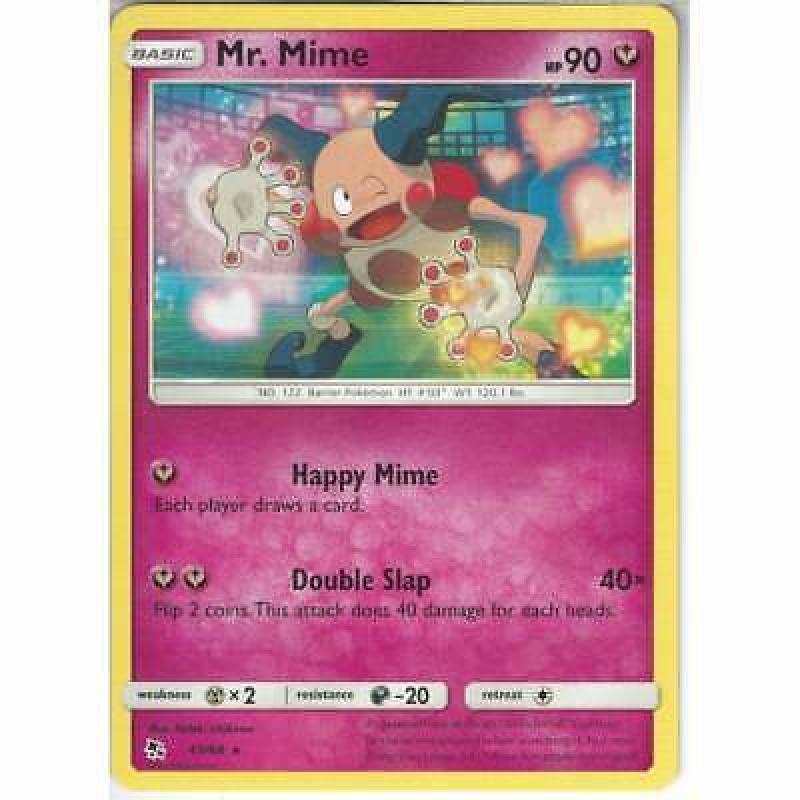 43/68 Mr. Mime Rare: Pokemon Trading Card Game Hidden Fates