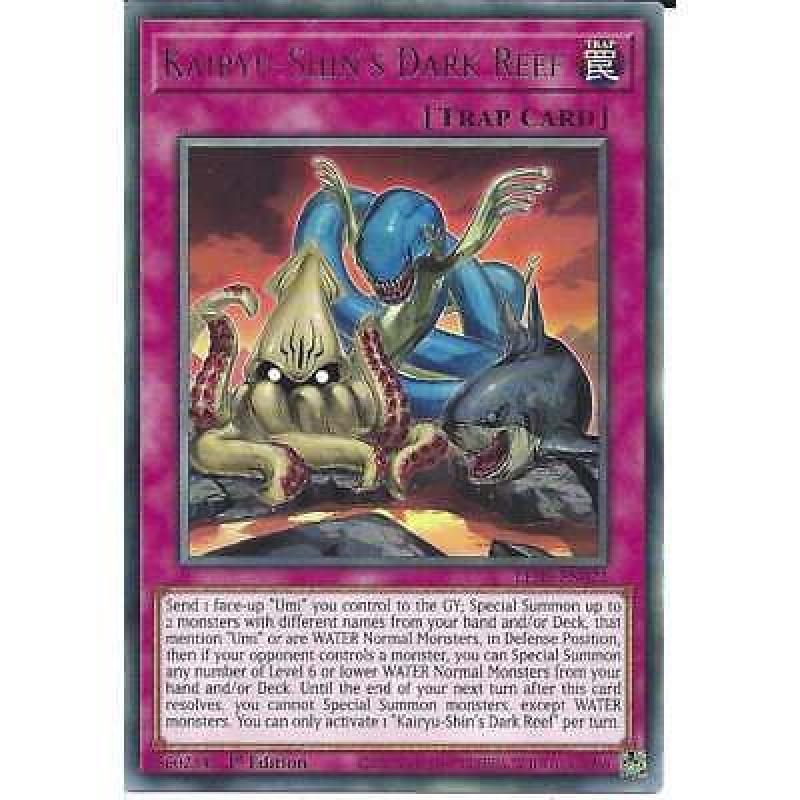 Kairyu-Shin's Dark Reef LED9-EN022 1st Edition Rare YuGiOh Trading Card TCG Trap