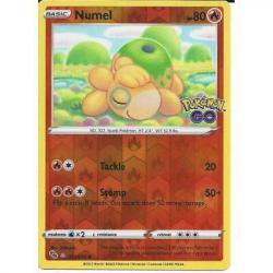 053/078 Ditto (013 Numel Sticker Unpeeled) : Rare Holo Foil Card Pokemon GO TCG