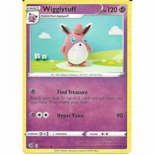 111/264 Wigglytuff | Uncommon Pokemon Trading Card Sword & Shield Fusion Strike