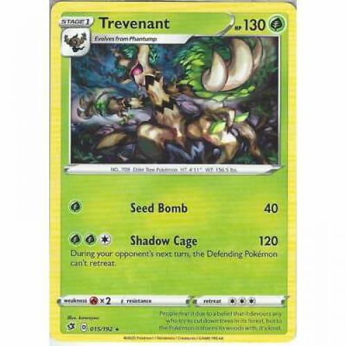 015/192 Trevenant | Rare Card | Pokemon TCG Sword & Shield Rebel Clash SWSH02