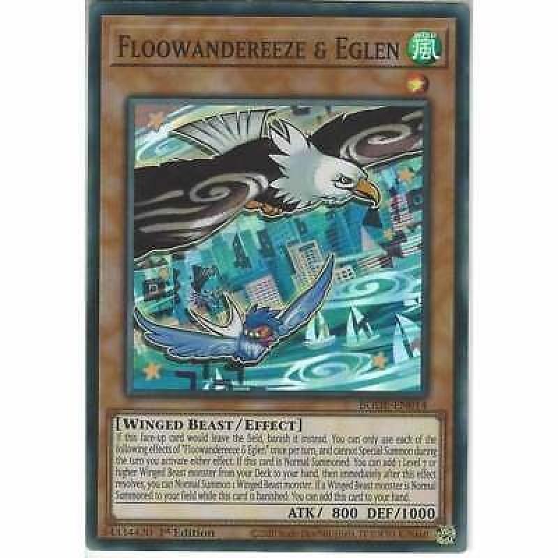 BODE-EN014 Floowandereeze & Eglen 1st Edition Super Rare YuGiOh Trading Card TCG