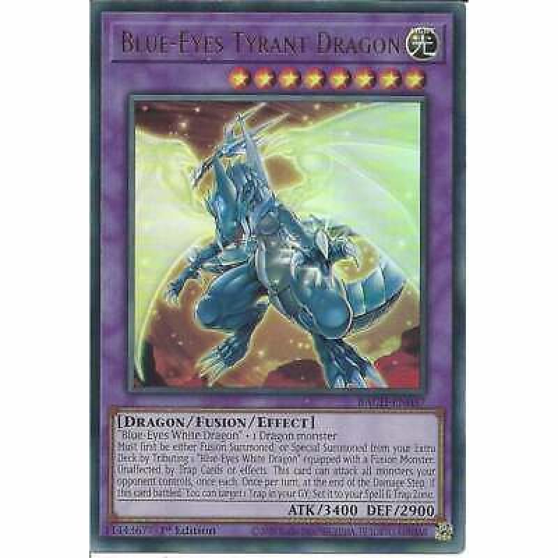 Blue-Eyes Tyrant Dragon BACH-EN037 1st Edition Ultra Rare YuGiOh Trading Card