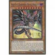 MGED-EN009 Red-Eyes Darkness Metal Dragon (alt art) Premium Gold Rare YuGiOh TCG