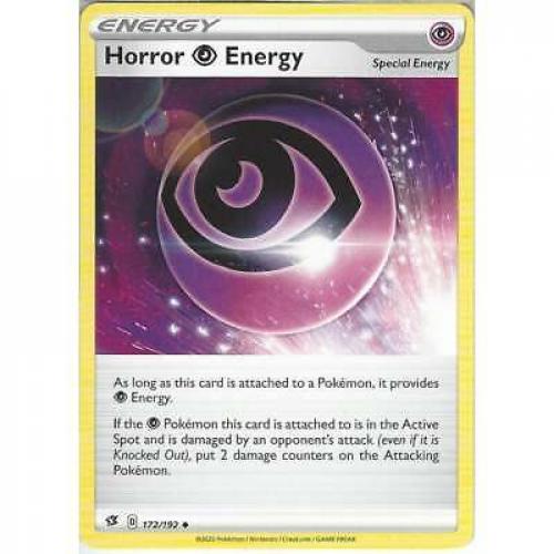 172/192 Horror P Energy (Psychic) : Pokemon TCG Card Sword & Shield Rebel Clash