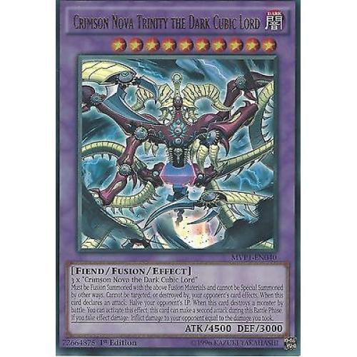 YU-GI-OH ULTRA RARE: CRIMSON NOVA TRINITY THE DARK CUBIC LORD -MVP1-EN040 1st ED