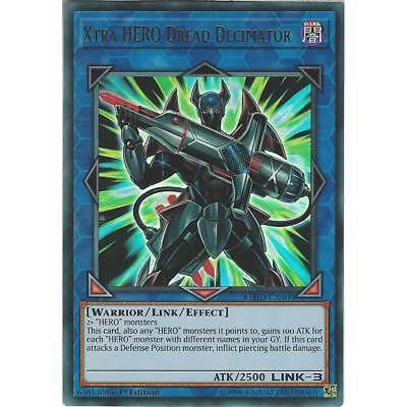 Yu-Gi-Oh Xtra HERO Dread Decimator - LEHD-ENA00 - Ultra Rare Card - 1st Edition