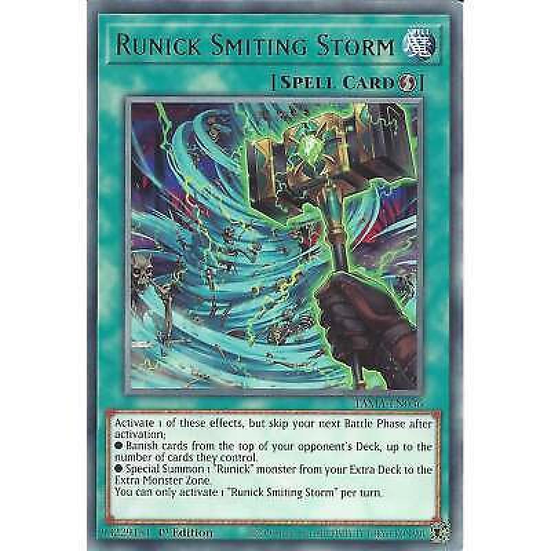 Runick Smiting Storm TAMA-EN036 1st Edition Rare :YuGiOh Trading Card