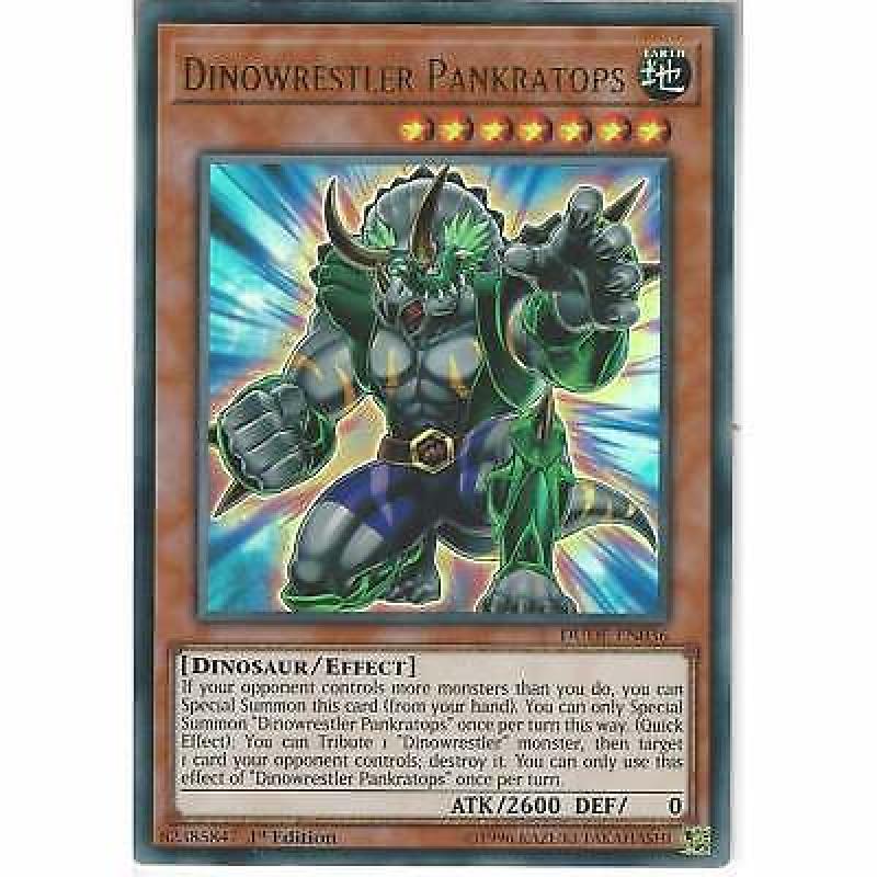 DUDE-EN036 Dinowrestler Pankratops | 1st Edition | Ultra Rare Card | YuGiOh TCG