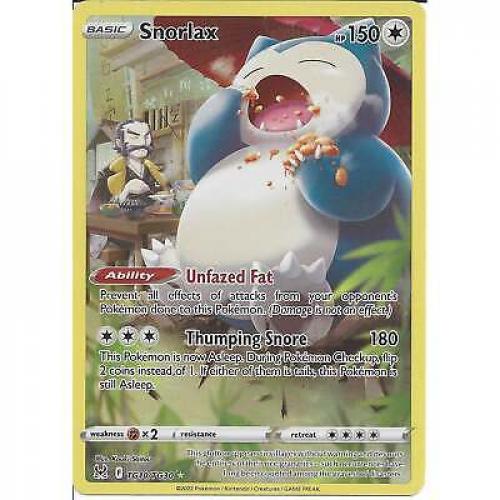 TG10/TG30 Snorlax : Pokemon TCG : Rare Holo Card : Lost Origin Trainer Gallery