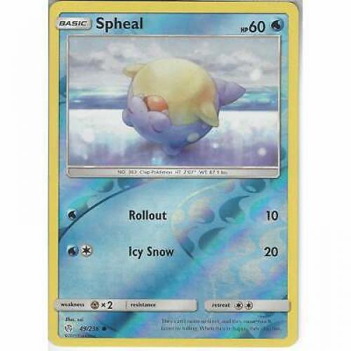 49/236 Spheal Common Reverse Holo: Pokemon Trading Card Game Cosmic Eclipse