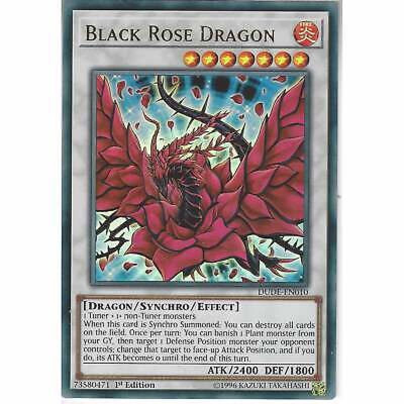 DUDE-EN010 Black Rose Dragon | 1st Edition | Ultra Rare YuGiOh Trading Card Game